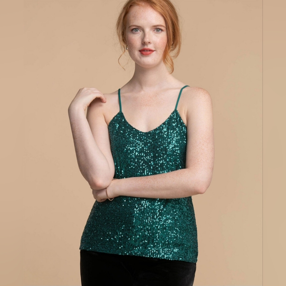 Ricki's Green Sequin Cami
